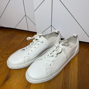 Seychelles Renew Sneaker Women 11 White Leather Speckled Blucher Lace up Shoes